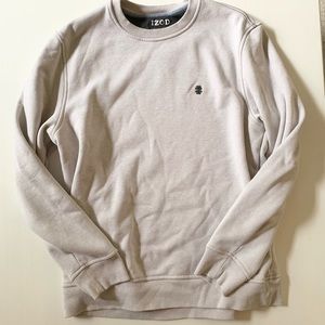 Izod Cream Fleece Interior Crewneck Sweatshirt